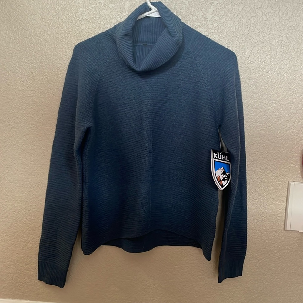 KUHL Metal Blue Solace sweater  XS . New with tags